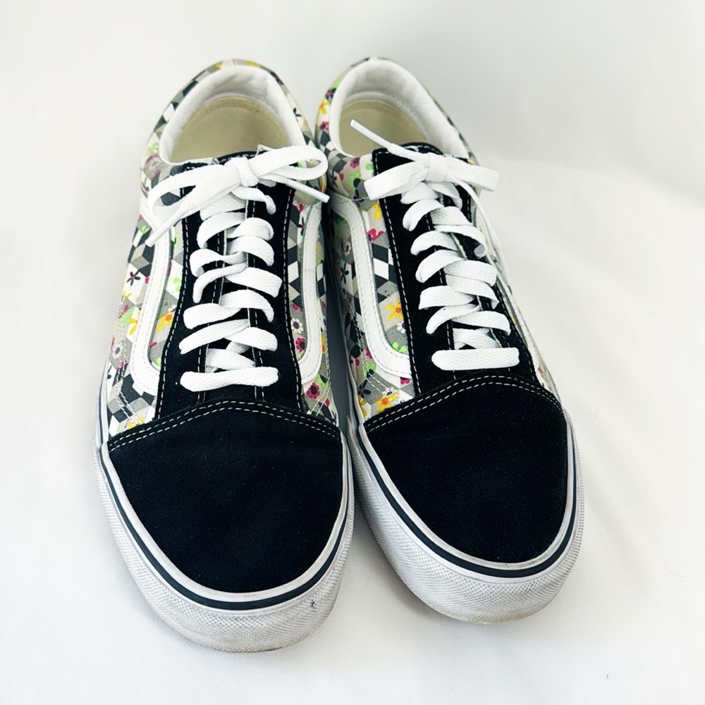 VANS Old Skool Checkered Cubed Sneakers Lace Up Size Mens 10 - Picture 3 of 9